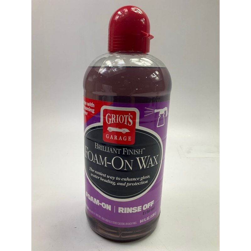 Griots Garage 10914 Brilliant Finish Foam On Wax, 64oz