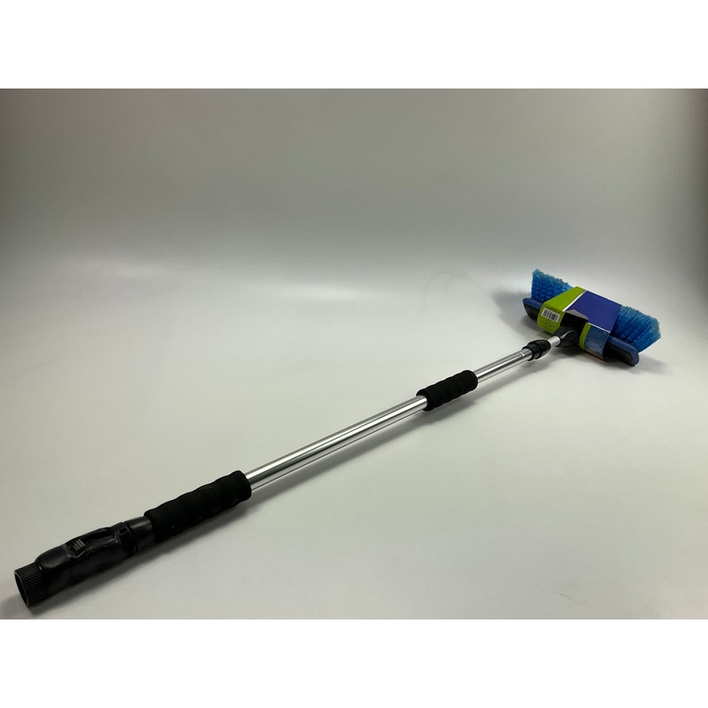 Hopkins 93089 10 In. Wide Wash Brush With 65 In. Aluminum Extension Handle