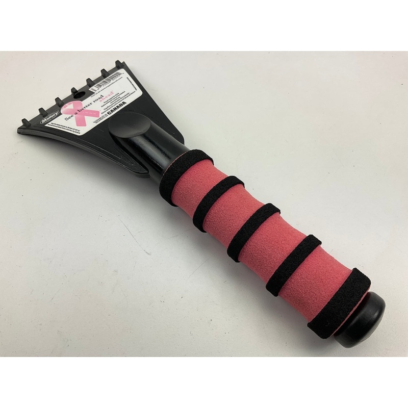 Hopkins 994PKUS Mallory 10'' Ice Scraper - Pink - Snow Ice Scraper Tool