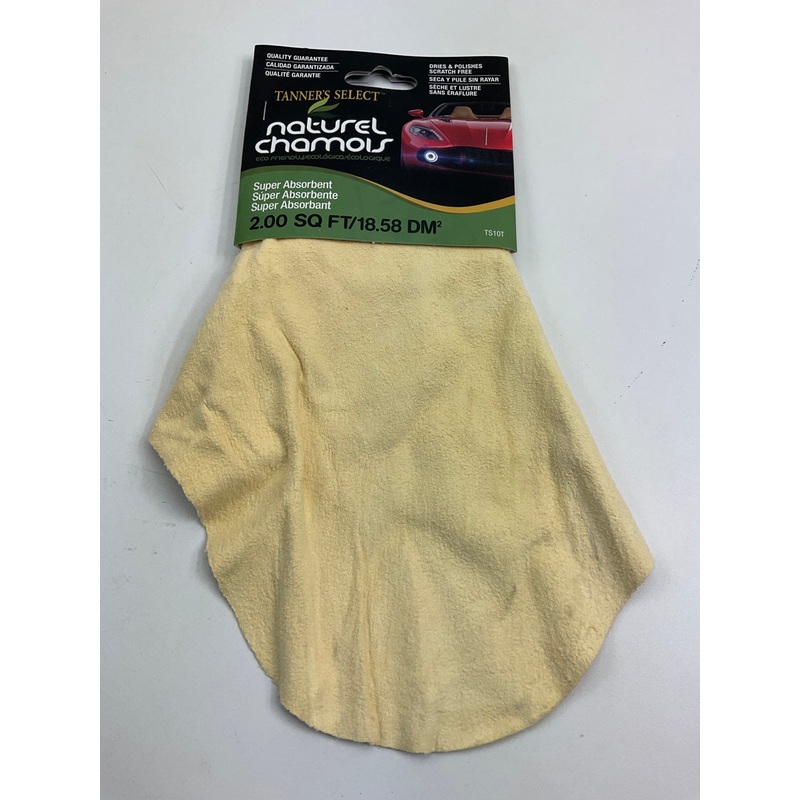 Hopkins TS10T Chamois Tanners Select 3'' L X 6'' W Sheep Skin Chamois Drying Towel