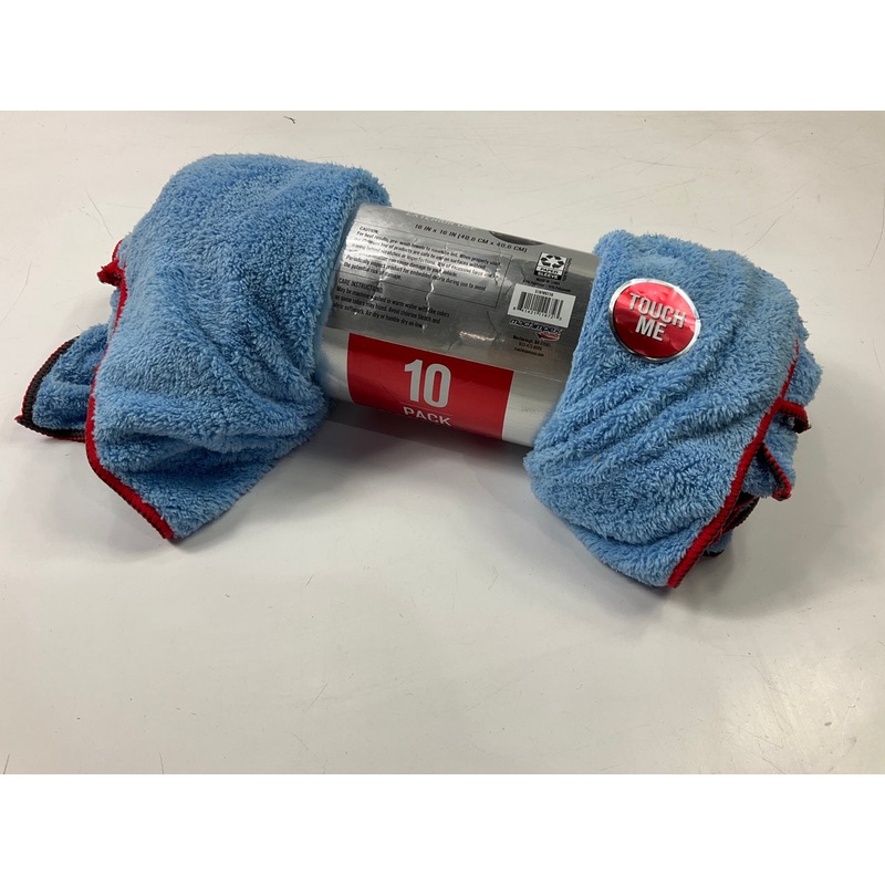 Machimpex 578189724 Microfiber Cloth Towel 16''x16'' Large Size, BLUE, 10 PACK