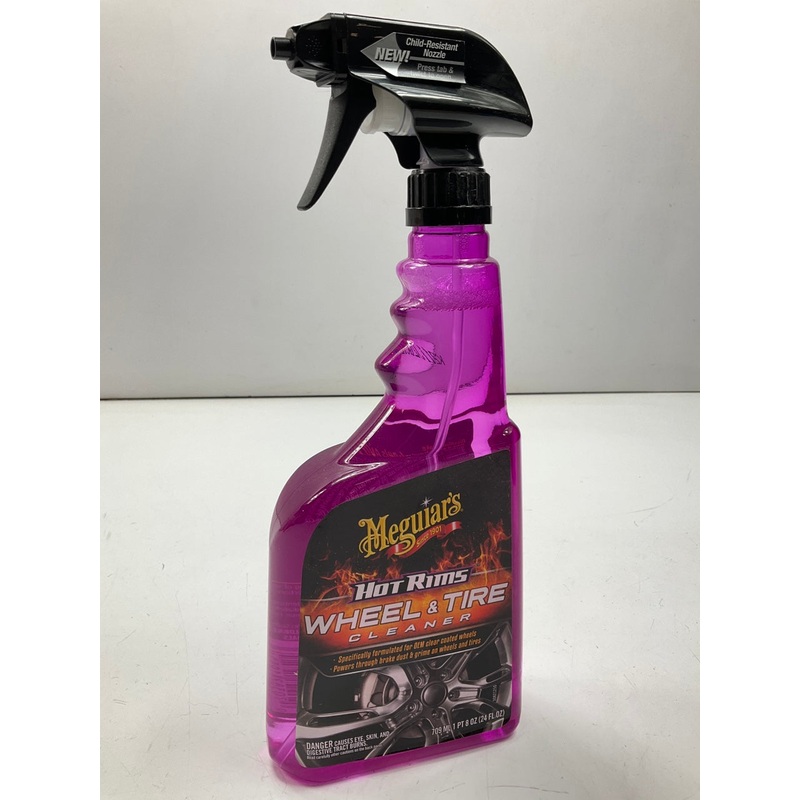 Meguiar's G9524 Hot Rims Wheel And Tire Cleaner, 24 Oz, Spray
