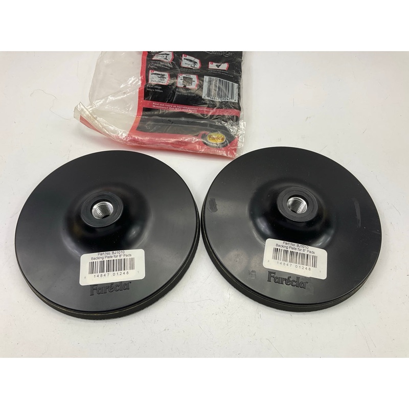 (2) Farecla BJ1010 8'' Backing Pads For Polishing Buffing Pad Bonnet