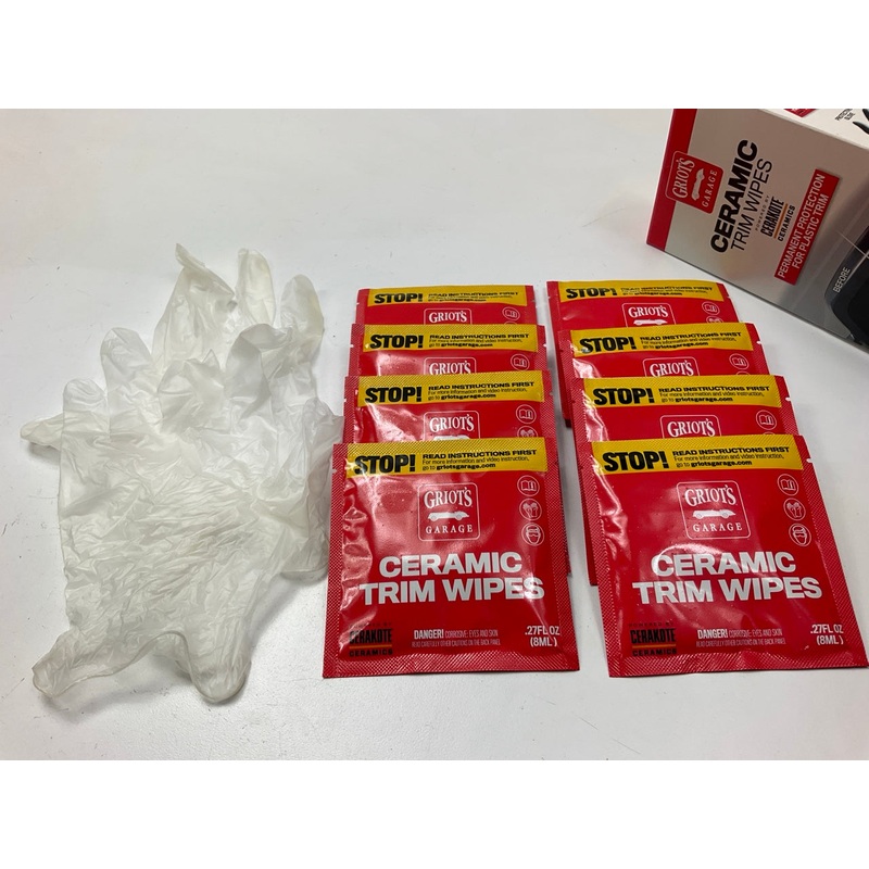 (2) Griots Garage 11524 Ceramic Trim Wipes - Pack Of 4