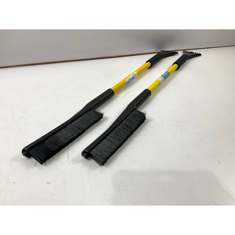 (2) Hopkins 13781 35'' BLIZZARD Car Windshield Snow Brush Ice Scraper - YELLOW