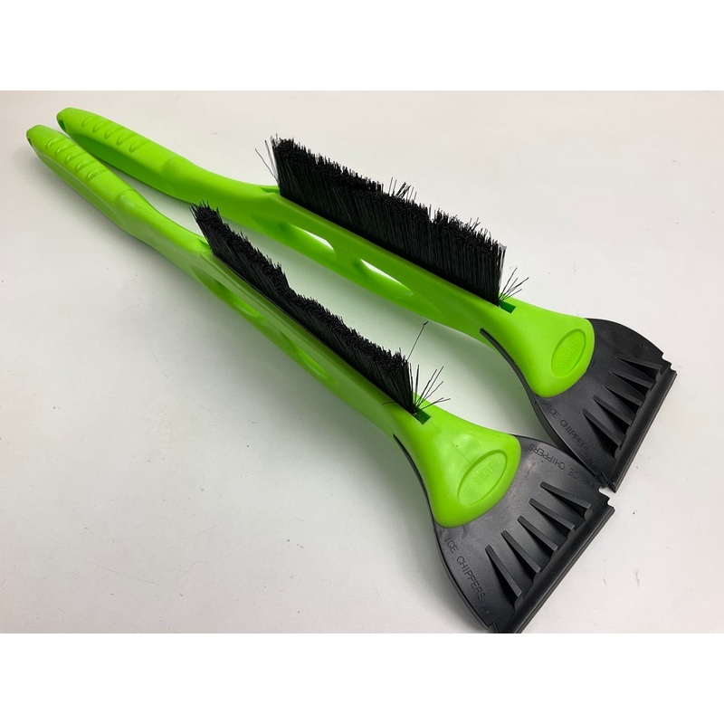 (2) Hopkins 16024 GREEN SubZero 21'' Ice Ripper Snowbrush & Ice Scraper Combo