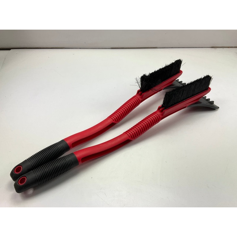 (2) Hopkins 16511 Hoppy 23'' Ice Hammer Snowbrush Ice Scrapers - RED Snow Brush