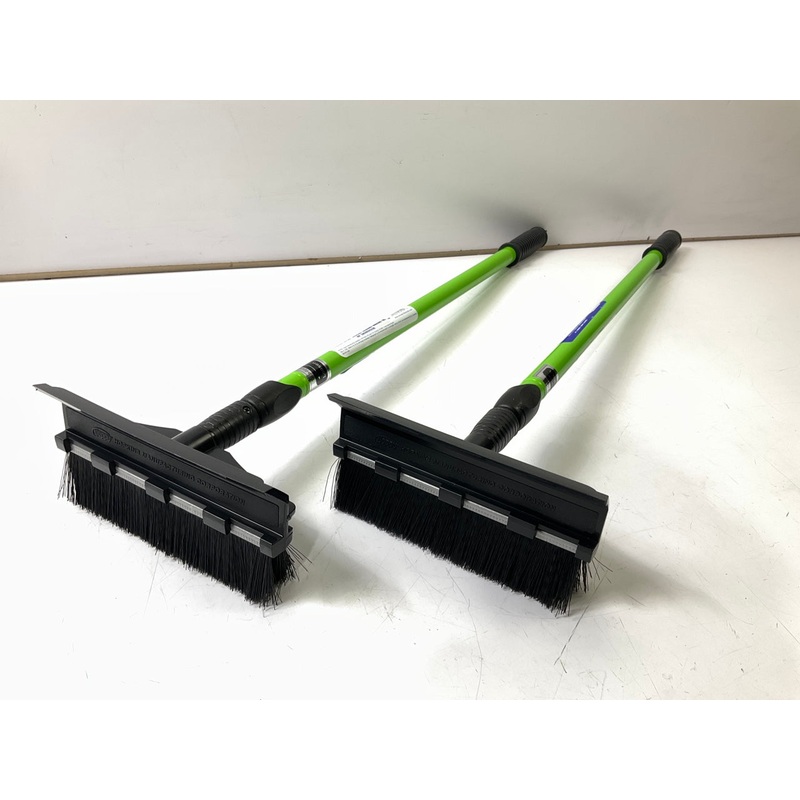 (2) Hopkins 2610XB SubZero 48'' Green Extendable Snow Brush Broom Squeegee