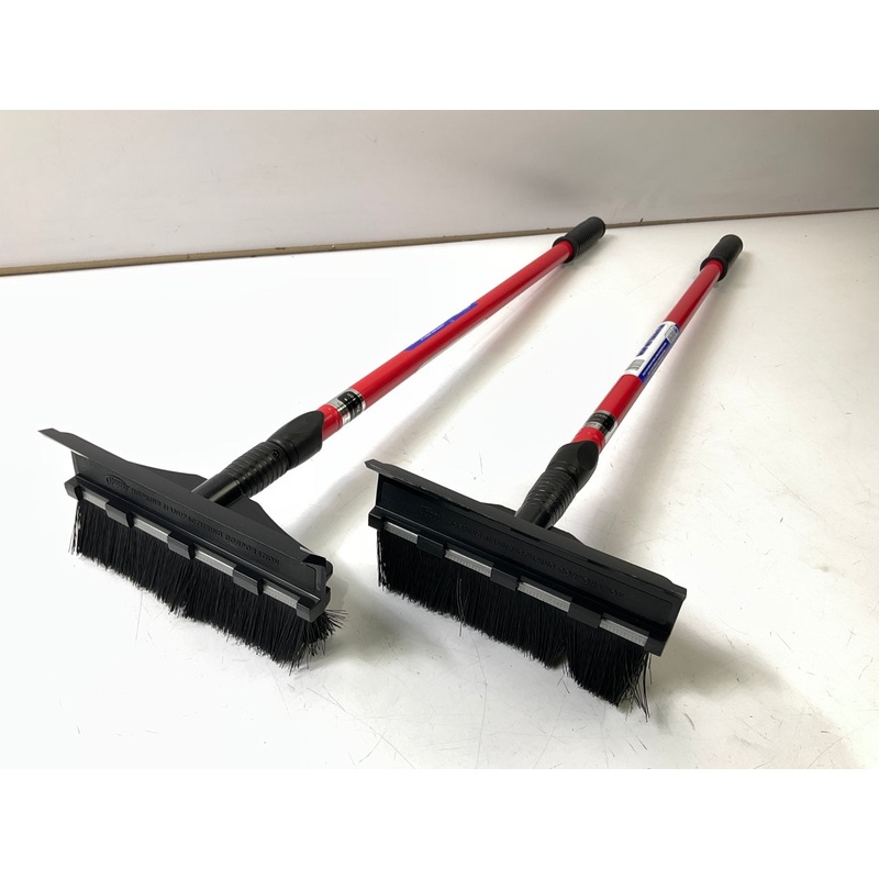 (2) Hopkins 2610XB SubZero 48'' Red Extendable Snow Brush Broom Squeegee