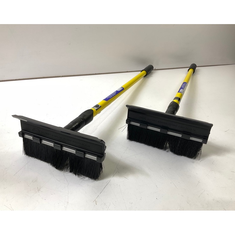 (2) Hopkins 2610XB SubZero 48'' Yellow Extendable Snow Brush Broom Squeegee