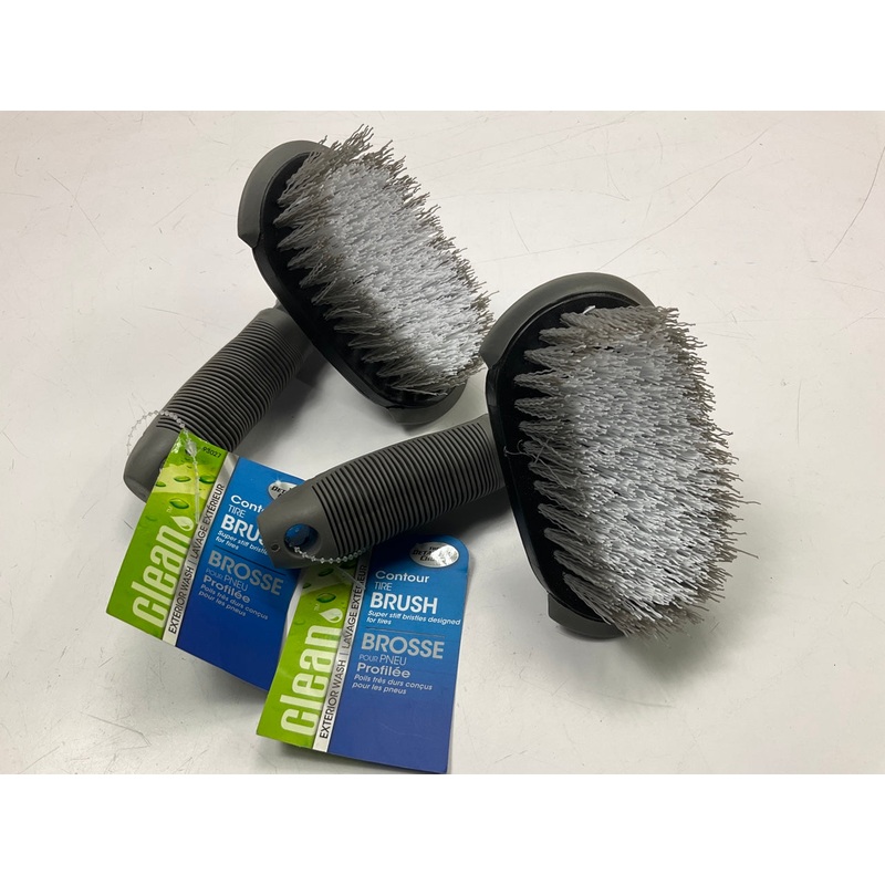 (2) Hopkins 93027 Contoured Car Tire Cleaning Brush