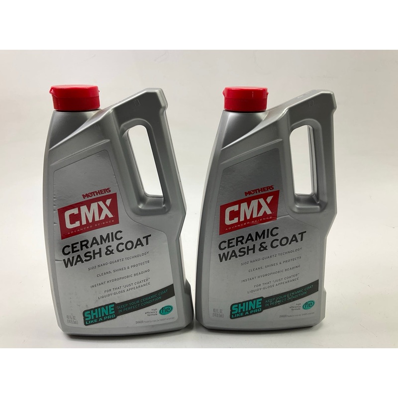 (2) Mothers 01548 CMX Ceramic Wash Coat Gloss Appearance Lubricating Polish 48oz