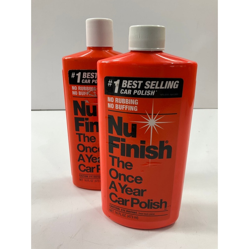 (2) Nu-Finish NF-76 Liquid Car Polish, 16 Oz