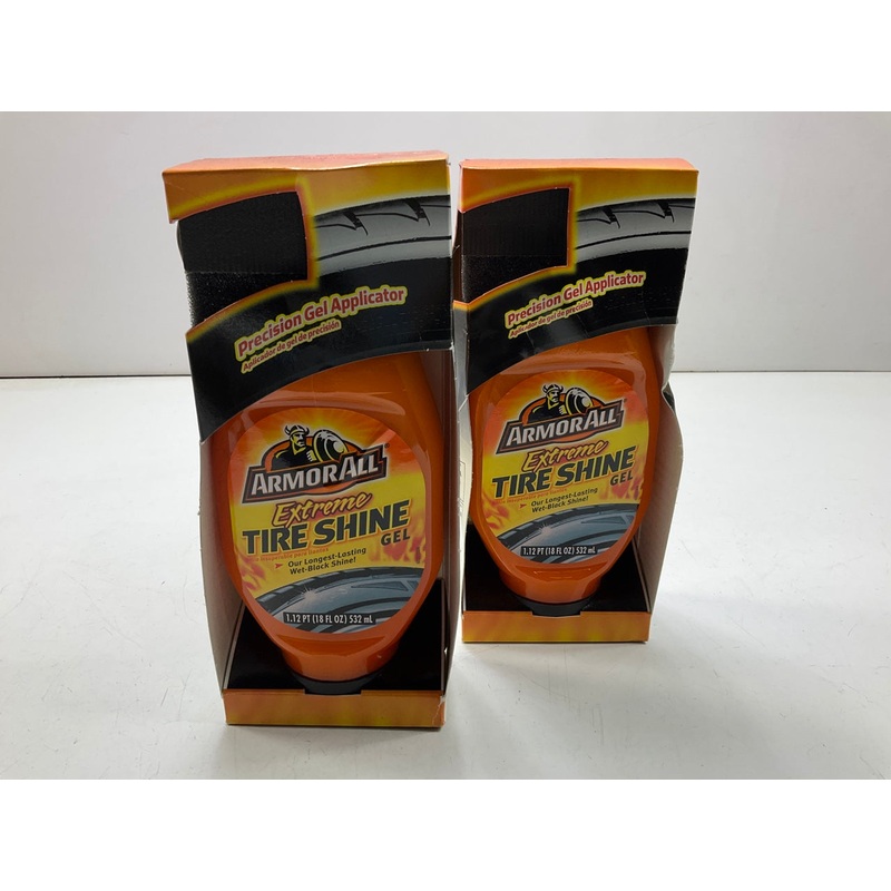 (2) PACK - Armor All 9938W Deep Black Extreme Tire Shine Gel 18 Oz.
