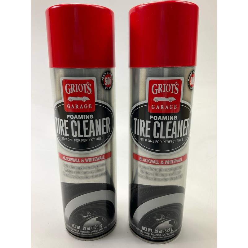(2) PACK - Griot's Garage 19 Ounce Foaming Tire Cleaner - Blackwall & Whitewall