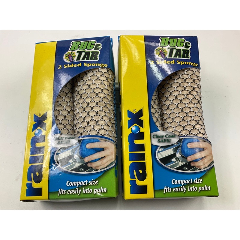(2) Rain-x 45122X 2-Sided Automotive Bug Grime And Tar Sponge