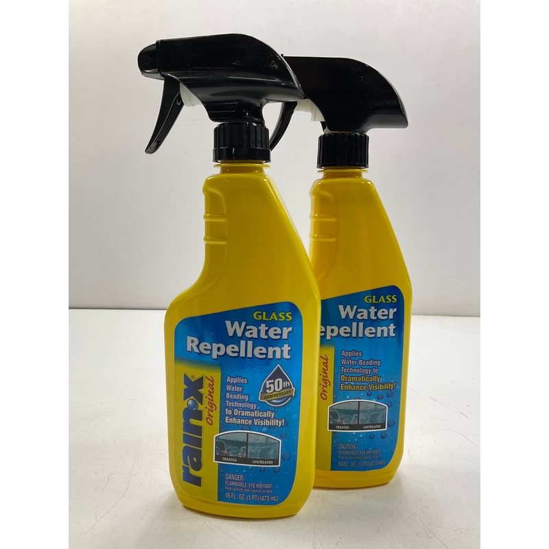 (2) Rain-x 800002250-2 Glass Care & Water Repellent Treatment Spray - 16 FL. OZ
