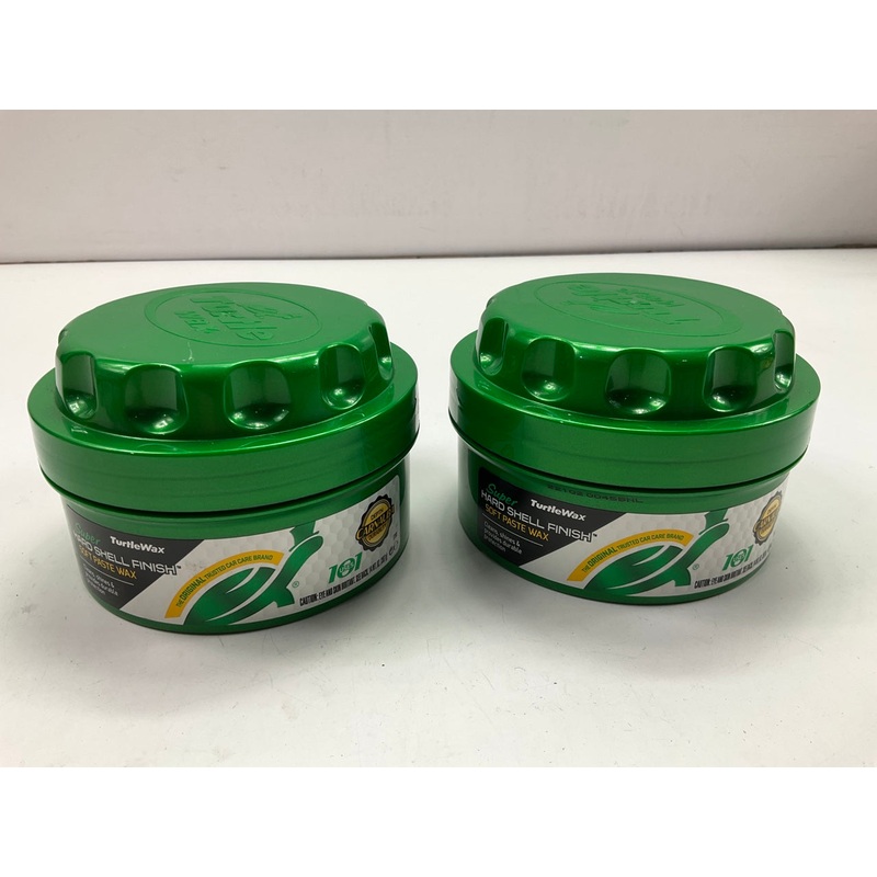 (2) Turtle Wax T222R Super Hard Shell Paste Wax - 14 Oz.