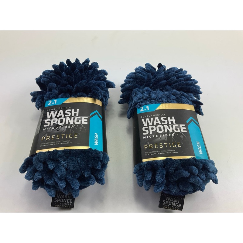 (2) Viking 971100 9-1/2'' X 4-1/2'' X 2-1/2'' Pearl Microfiber Car Wash Sponge