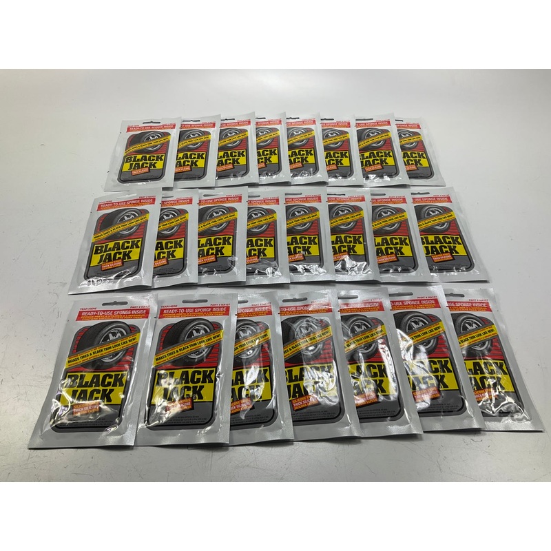 23 PACKS - Blue Magic Black Jack Thick Silicone Tire Shine, Repels Dirt & Grime