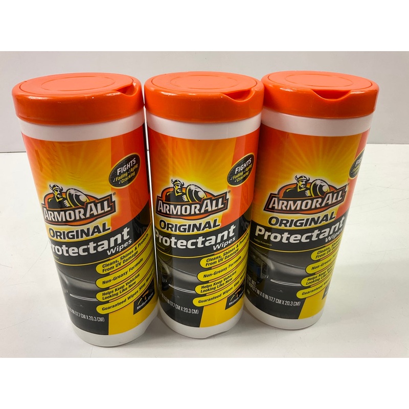 (3) Armorall 17496C Original Formula Car Protectant Wipes (30-Count)