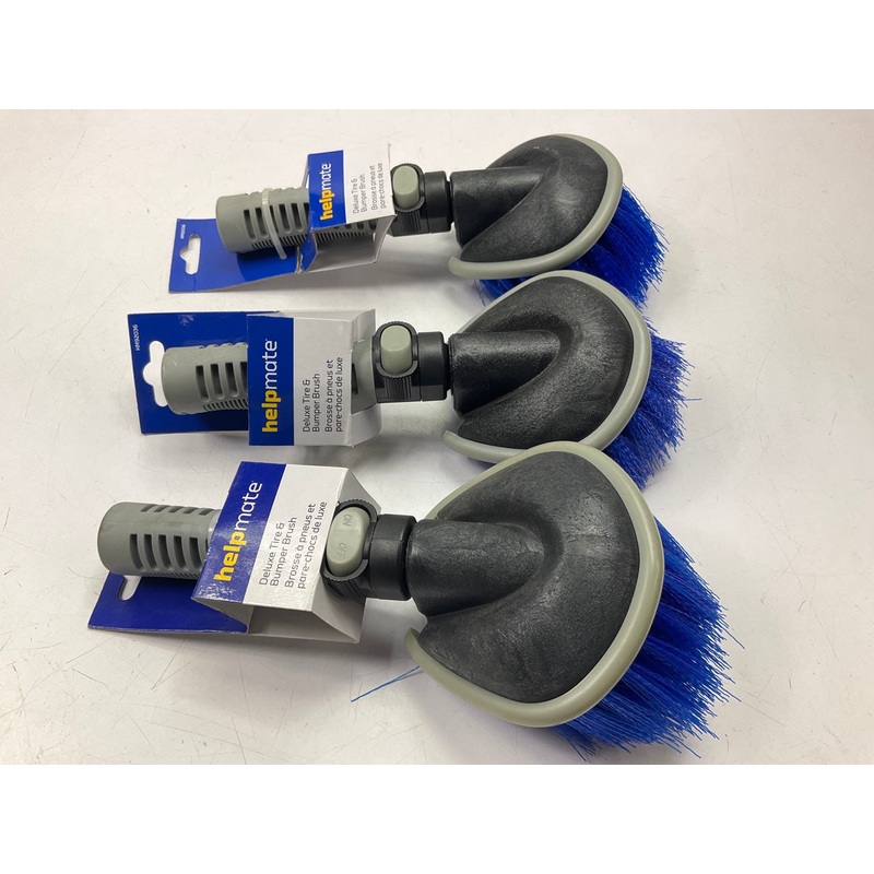 (3) Helpmate HM92036 Heavy Duty Deluxe Tire And Bumper Brush