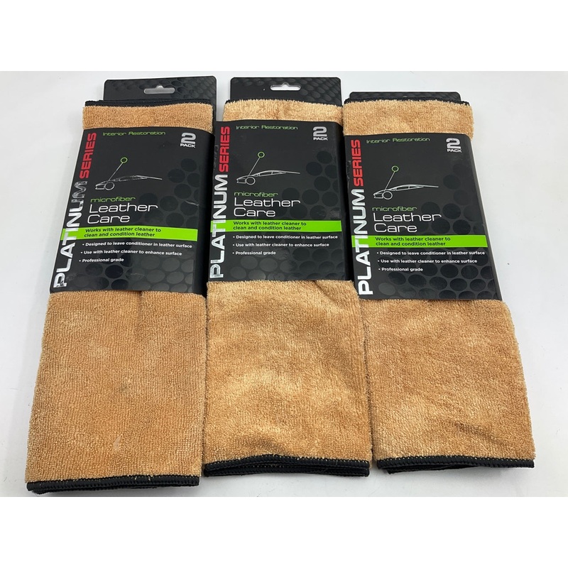 (3) Machimpex R209720 Professional Microfiber Leather Care Towel - 2 Pack