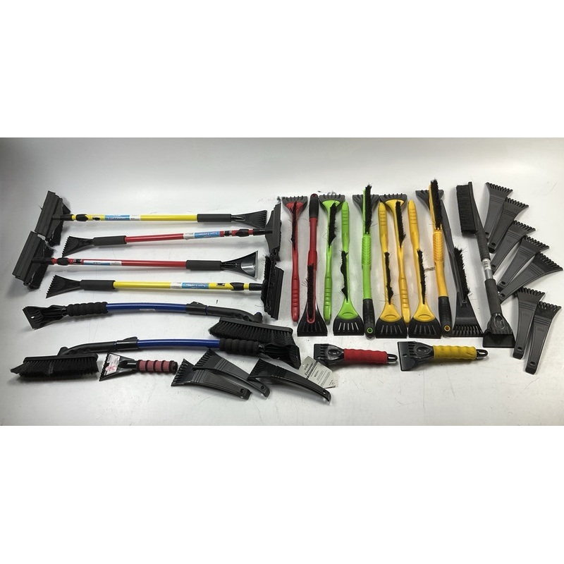 30 Pcs -  Assorted Mixed Ice Scraper & Snow Broom Brush - ICE SCRAPER Lot # 22