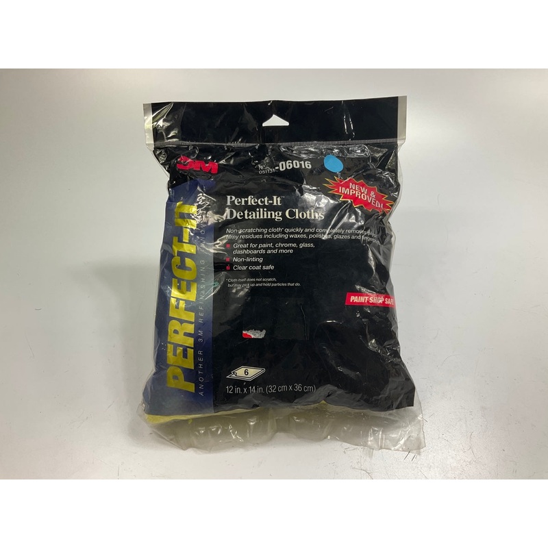 3M 06016 Perfect-It Detailing Cloths Towels 12'' X 14'' - 6 Cloths/Pack