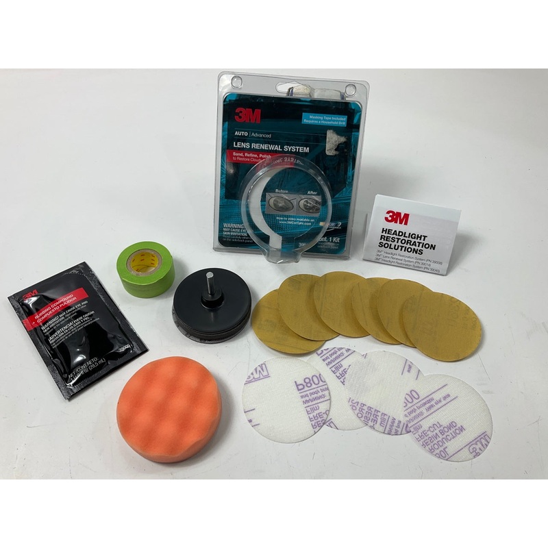 3M 39014 Auto Advanced Headlight Lens Renewal Restoration System Kit