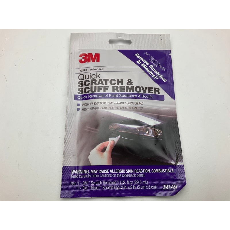 3M 39149 Quick Scratch & Scuff Remover W/ Trizact Scratch Pad 2''X2''
