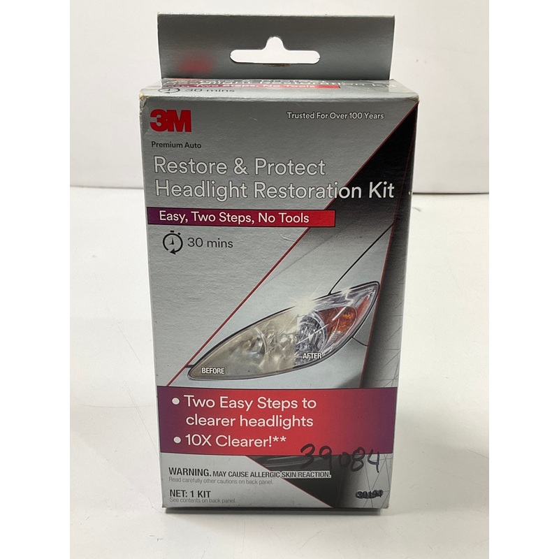 3M 39194 Restore & Protect Headlight Head Lamp Restoration Kit