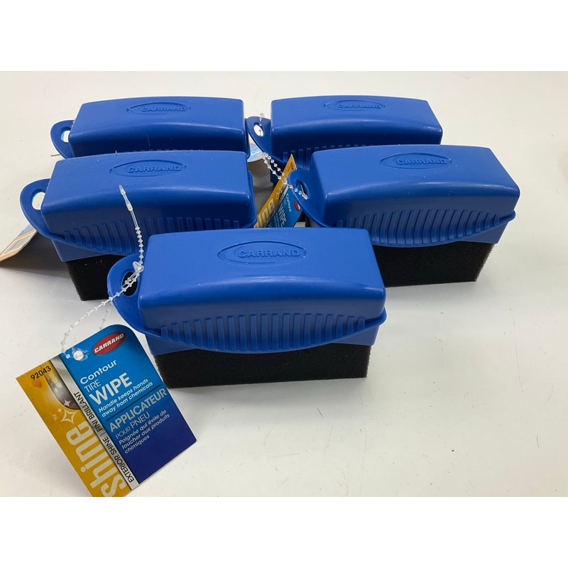 (5) Carrand 92043 Contour Foam Tire Shine Applicator Brush / Sponge