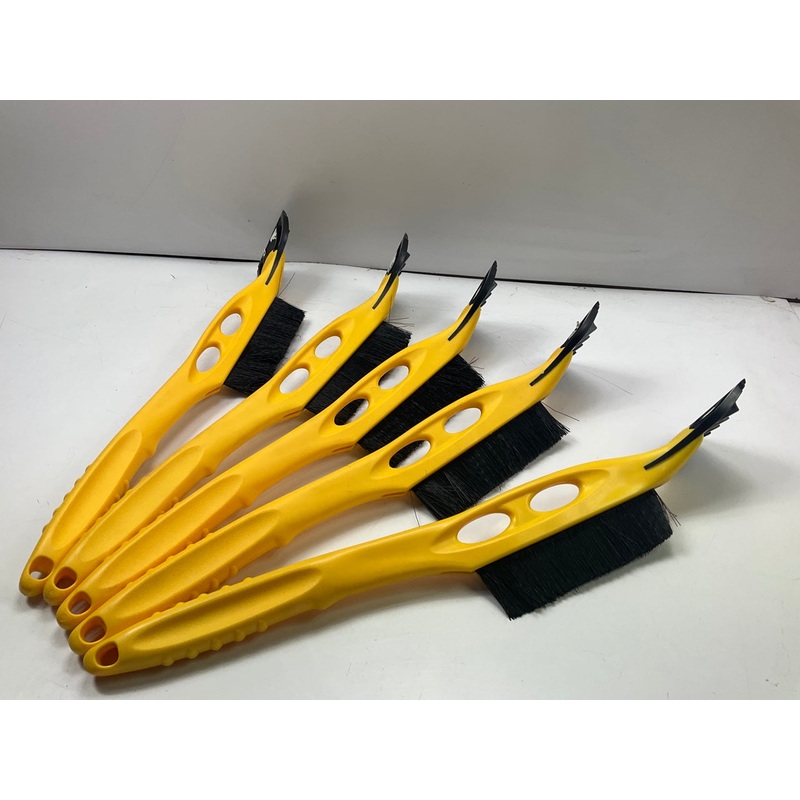 (5) Hopkins 16024 Ice Scraper / Snow Brush 22''  (PACK OF 5 BRUSHES)  YELLOW