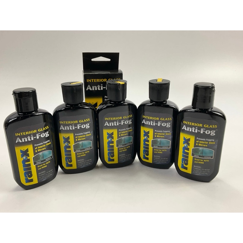 (5) Rain-X AF21112 Interior Anti-Fog Glass Cleaner, 3.5oz Bottles