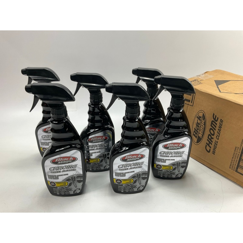 (6) Black Magic 120005 Chrome Wheel Cleaner, 23 Oz. Spray Bottle For Chrome Rims