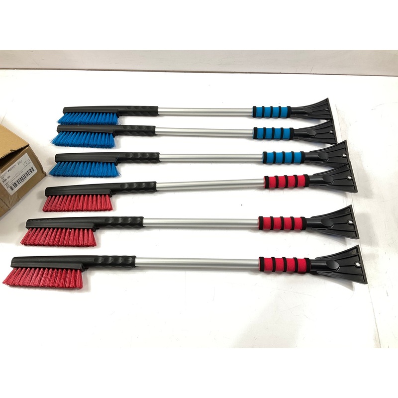 (6) Mallory 996-35 Maxx 35'' Snow Brush Ice Scraper With Foam Grip - 6 PACK