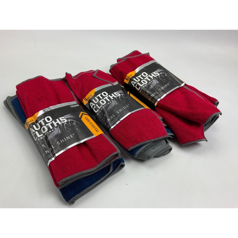 (15) Total Viking 821200 Microfiber Final Shine Cleaning Cloth Towels, 12'' X 16''