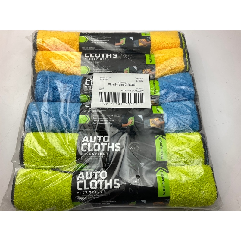 (18) Viking 982300 Microfiber Auto Cleaning Cloth Towels -  16 In. X 12 In.