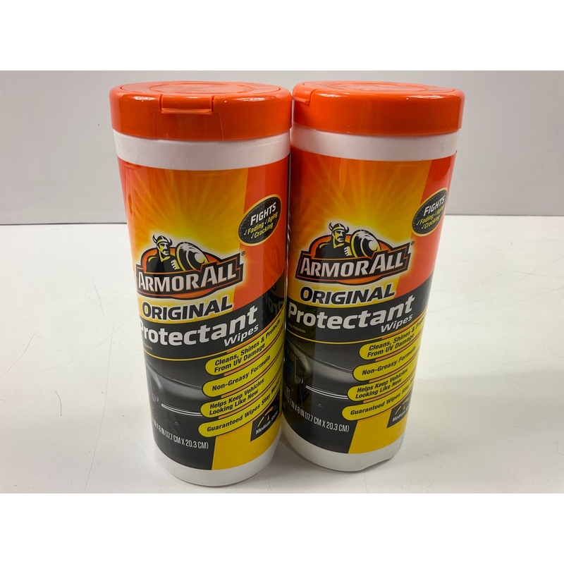 (2) Armorall 17496C Original Formula Car Protectant Wipes (30-Count)
