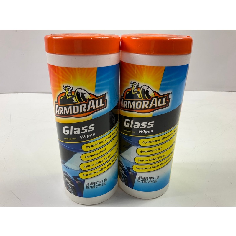 (2) Armorall 17501C Auto Car Tinted Glass Windows Cleaner (30 Wipes)