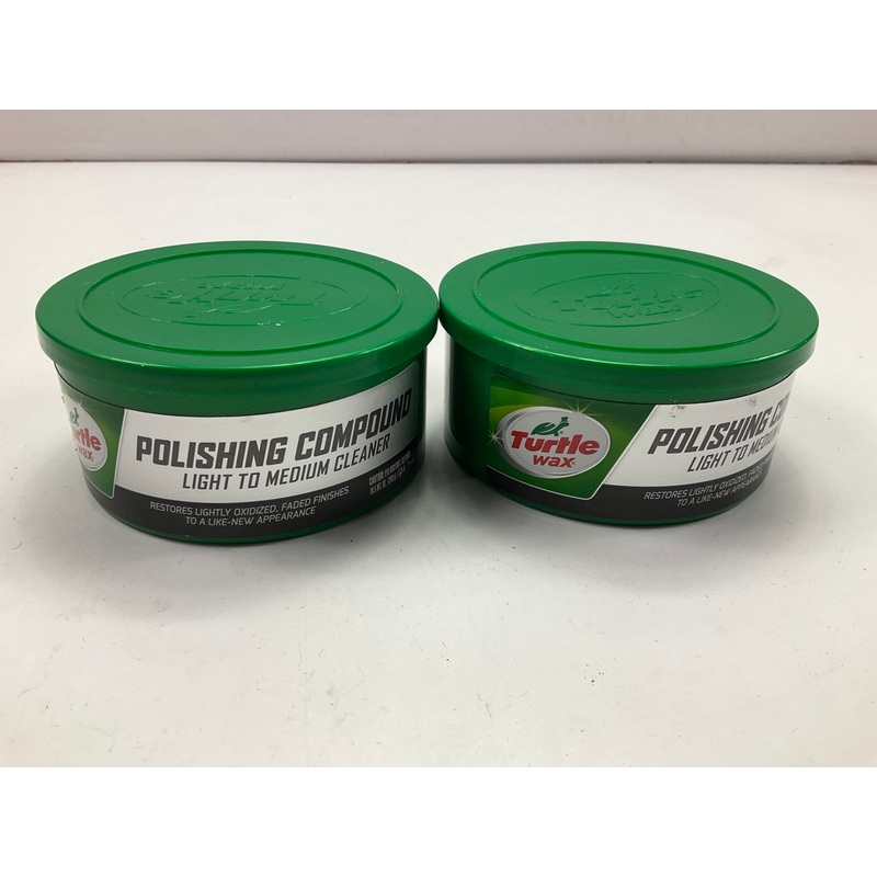 (2) CANS Turtle Wax T241A Polishing Compound & Scratch Remover - 10.5 Oz., White