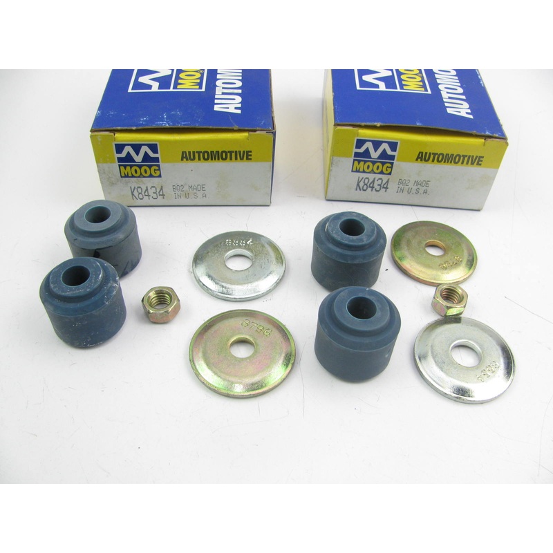 (2) Moog K8434 Suspension Stabilizer Bar Link Bushing Kit - Front / Rear