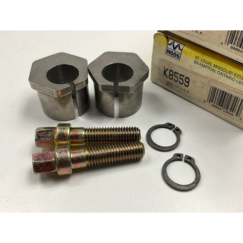 (2) Moog K8559 Suspension Alignment Caster Camber Bushings - 2 Degree, RWD ONLY