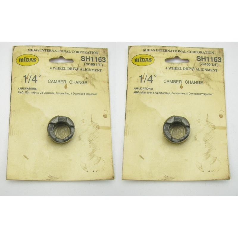 (2) Midas SH1163 Front Alignment Camber Change Bushings 1/4 Degree For Jeep 4WD
