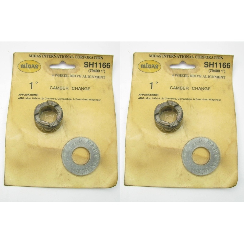 (2) Midas SH1166 Front Alignment Caster Camber Bushings - 1 Degree 4WD