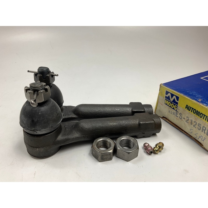 (2) Moog ES-2125RL FRONT OUTER Steering Tie Rod End