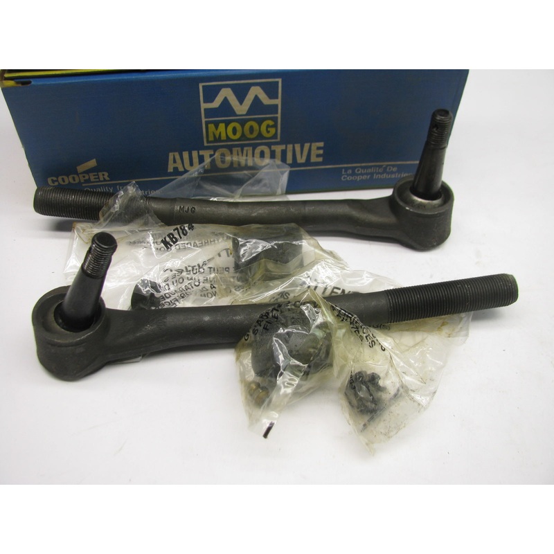 (2) Moog ES2019RL Front Outer Steering Tie Rod Ends - PAIR (SET)