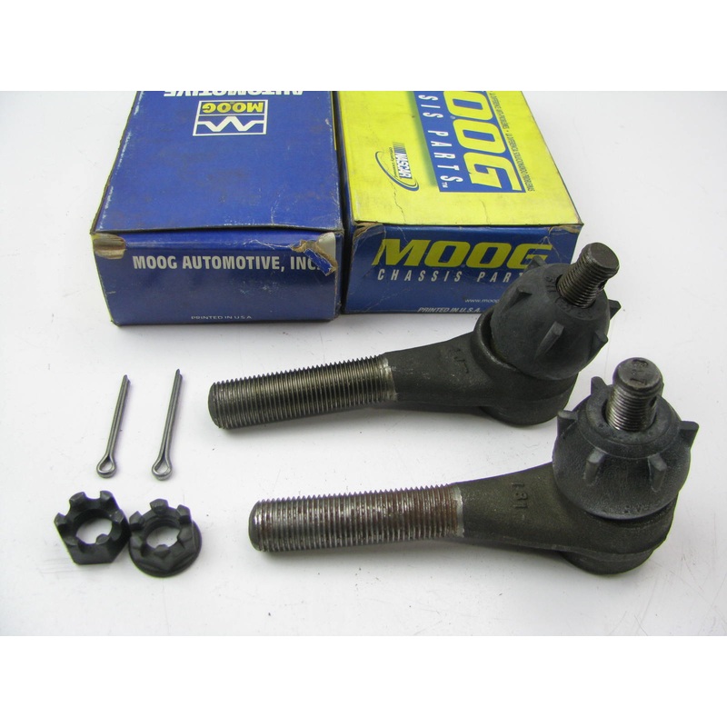 (2) Moog ES2057RL FRONT OUTER Steering Tie Rod End