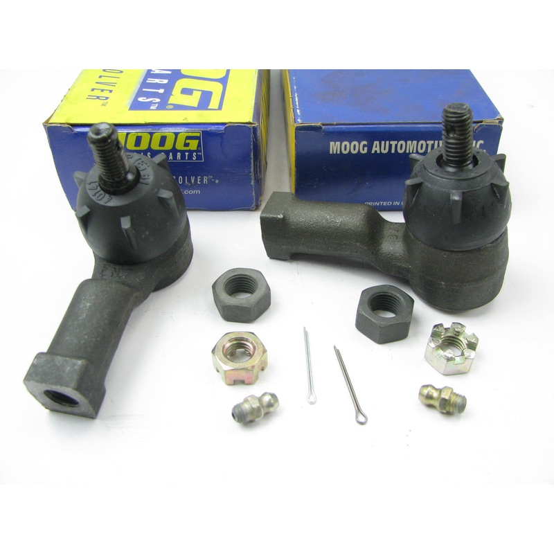 (2) Moog ES2095R Front Outer Steering Tie Rod End